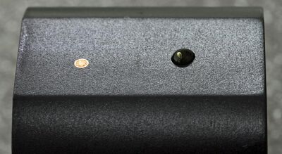 On the right is the indicator before plasma treatment. On the left is the indicator after plasma treatment.